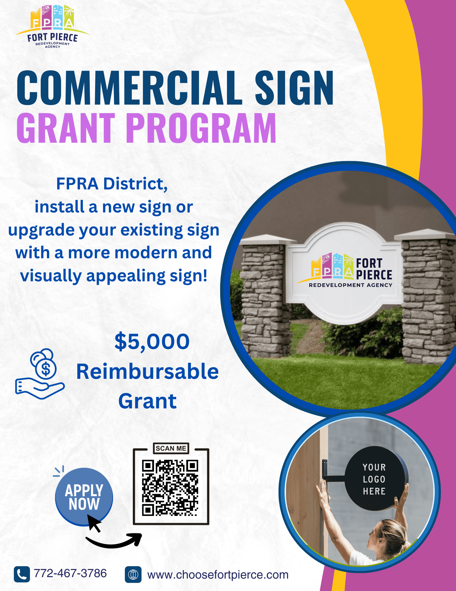 Commercial Sign Grant Program Flyer Image