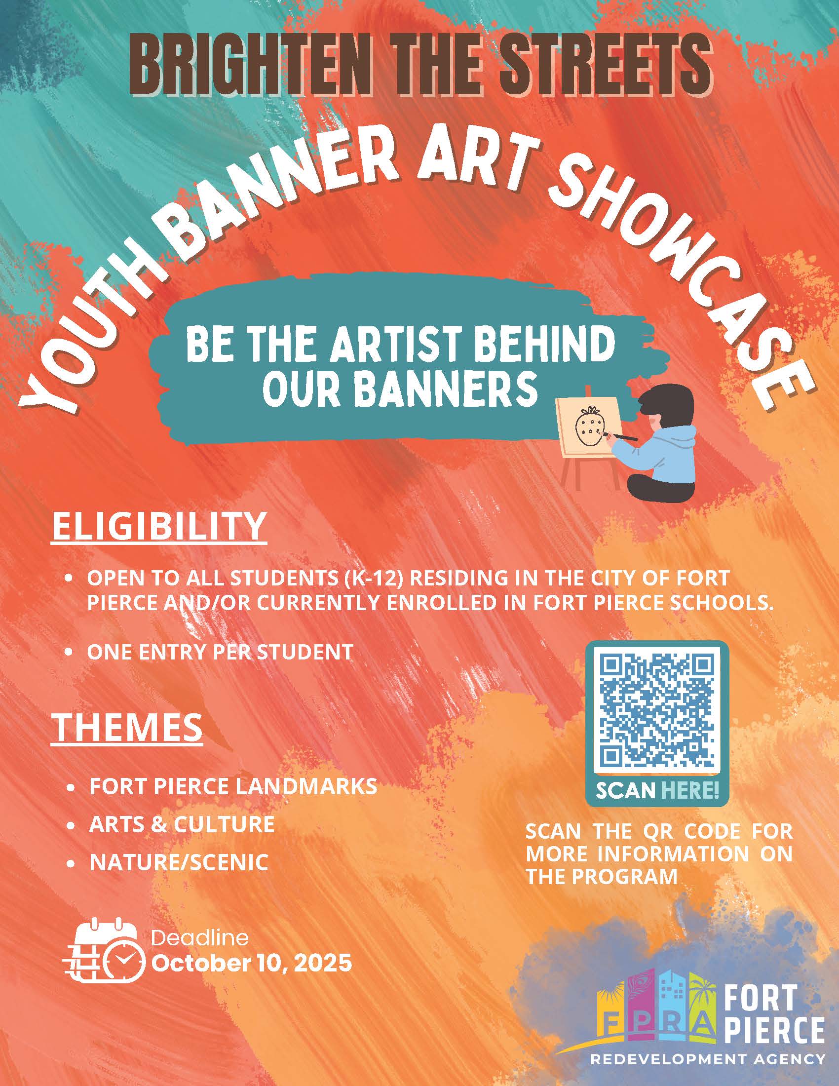 Youth Banner Art Showcase Flyer